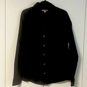 Black J.Crew non-iron sateen button down